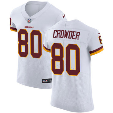 Nike Redskins #80 Jamison Crowder White Men's Stitched NFL Vapor Untouchable Elite Jersey Nike Redskins #80 Jamison Crowder White Men's Stitched NFL Vapor Untouchable Elite Jersey
