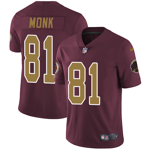 Nike Redskins #81 Art Monk Burgundy Red Alternate Men's Stitched NFL Vapor Untouchable Limited Jersey Nike Redskins #81 Art Monk Burgundy Red Alternate Men's Stitched NFL Vapor Untouchable Limited Jersey