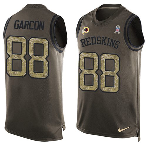 Nike Redskins #88 Pierre Garcon Green Men's Stitched NFL Limited Salute To Service Tank Top Jersey Nike Redskins #88 Pierre Garcon Green Men's Stitched NFL Limited Salute To Service Tank Top Jersey