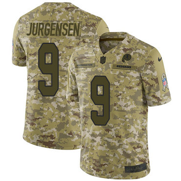 Nike Redskins #9 Sonny Jurgensen Camo Men's Stitched NFL Limited 2018 Salute To Service Jersey Nike Redskins #9 Sonny Jurgensen Camo Men's Stitched NFL Limited 2018 Salute To Service Jersey