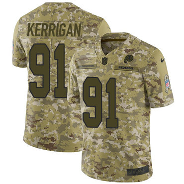 Nike Redskins #91 Ryan Kerrigan Camo Men's Stitched NFL Limited 2018 Salute To Service Jersey Nike Redskins #91 Ryan Kerrigan Camo Men's Stitched NFL Limited 2018 Salute To Service Jersey