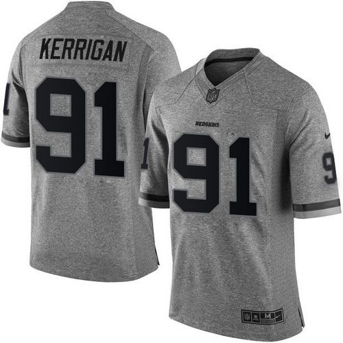Nike Redskins #91 Ryan Kerrigan Gray Men's Stitched NFL Limited Gridiron Gray Jersey Nike Redskins #91 Ryan Kerrigan Gray Men's Stitched NFL Limited Gridiron Gray Jersey