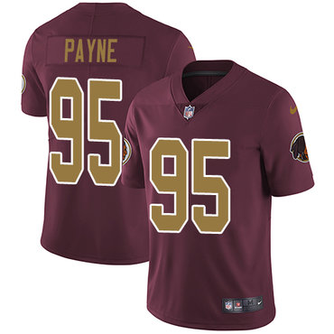 Nike Redskins #95 Da'Ron Payne Burgundy Red Alternate Men's Stitched NFL Vapor Untouchable Limited Jersey Nike Redskins #95 Da'Ron Payne Burgundy Red Alternate Men's Stitched NFL Vapor Untouchable Limited Jersey