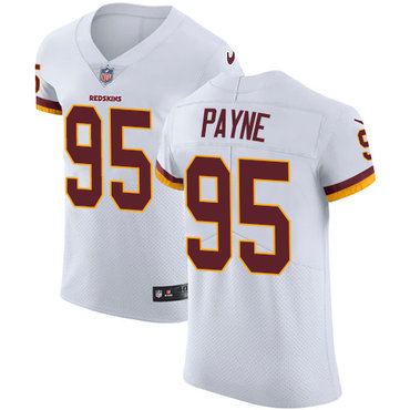 Nike Redskins #95 Da'Ron Payne White Men's Stitched NFL Vapor Untouchable Elite Jersey Nike Redskins #95 Da'Ron Payne White Men's Stitched NFL Vapor Untouchable Elite Jersey