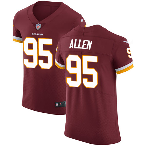 Nike Redskins #95 Jonathan Allen Burgundy Red Team Color Men's Stitched NFL Vapor Untouchable Elite Jersey