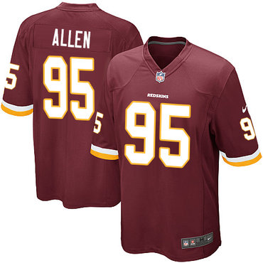 Nike Redskins #95 Jonathan Allen Burgundy Red Team Color Youth Stitched NFL Elite Jersey
