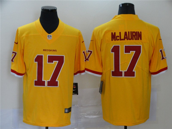 Nike Redskins 17 Terry McLaurin Yellow Color Rush Limited Jersey Nike Redskins 17 Terry McLaurin Yellow Color Rush Limited Jersey