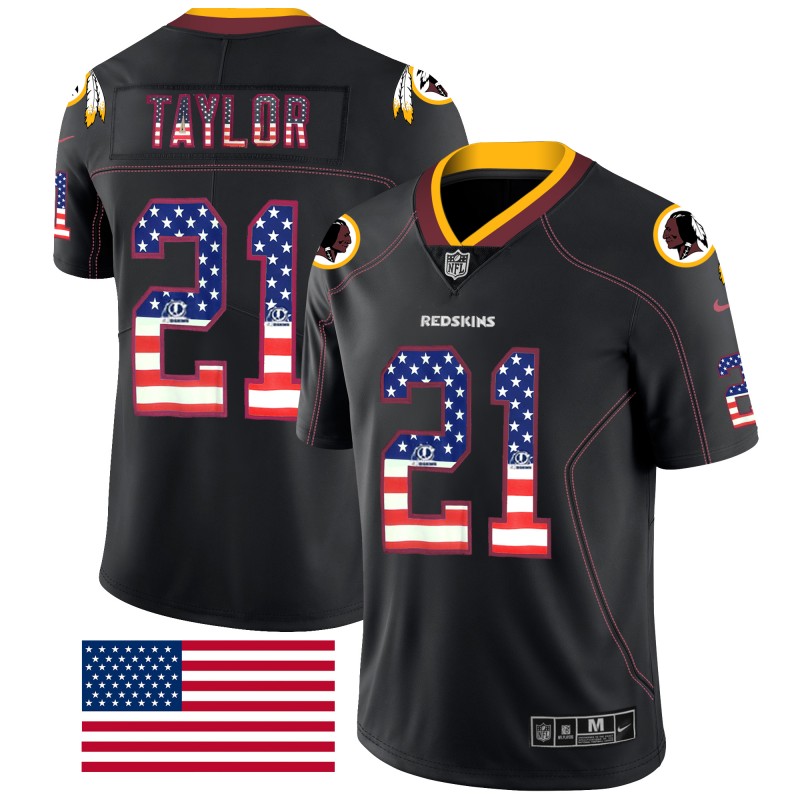 Nike Redskins 21 Sean Taylor Black USA Flag Fashion Limited Jersey Nike Redskins 21 Sean Taylor Black USA Flag Fashion Limited Jersey