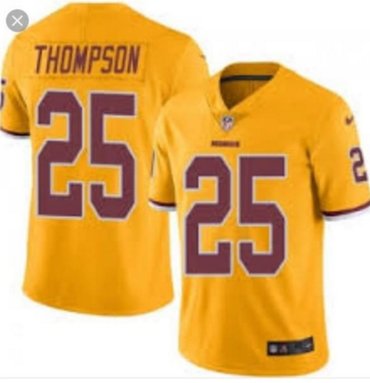 Nike Redskins 25 Chris Thompson Gold Men's Stitched NFL Limited Rush Jersey