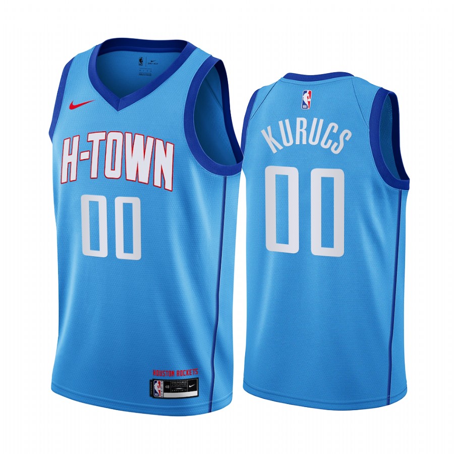 Nike Rockets #00 Rodions Kurucs Blue NBA Swingman 2020-21 City Edition Jersey Nike Rockets #00 Rodions Kurucs Blue NBA Swingman 2020-21 City Edition Jersey