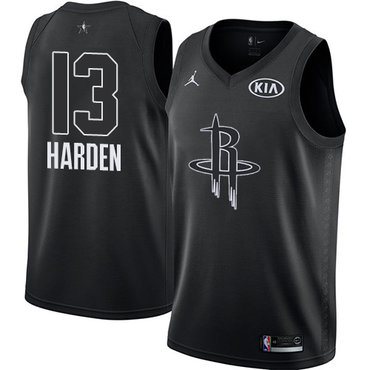 Nike Rockets #13 James Harden Black Youth NBA Jordan Swingman 2018 All-Star Game Jersey Nike Rockets #13 James Harden Black Youth NBA Jordan Swingman 2018 All-Star Game Jersey