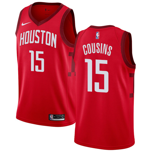 Nike Rockets #15 DeMarcus Cousins Red NBA Swingman Earned Edition Jersey Nike Rockets #15 DeMarcus Cousins Red NBA Swingman Earned Edition Jersey