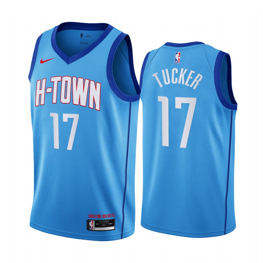 Nike Rockets #17 PJ Tucker Blue NBA Swingman 2020-21 City Edition Jersey Nike Rockets #17 PJ Tucker Blue NBA Swingman 2020-21 City Edition Jersey