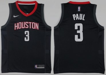 Nike Rockets #3 Chris Paul Black Statement Edition NBA Swingman Jersey