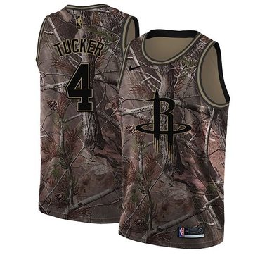 Nike Rockets #4 PJ Tucker Camo Women's NBA Swingman Realtree Collection Jersey Nike Rockets #4 PJ Tucker Camo Women's NBA Swingman Realtree Collection Jersey