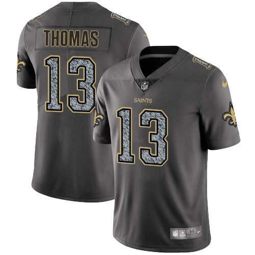 Nike Saints #13 Michael Thomas Gray Static Men's NFL Vapor Untouchable Game Jersey