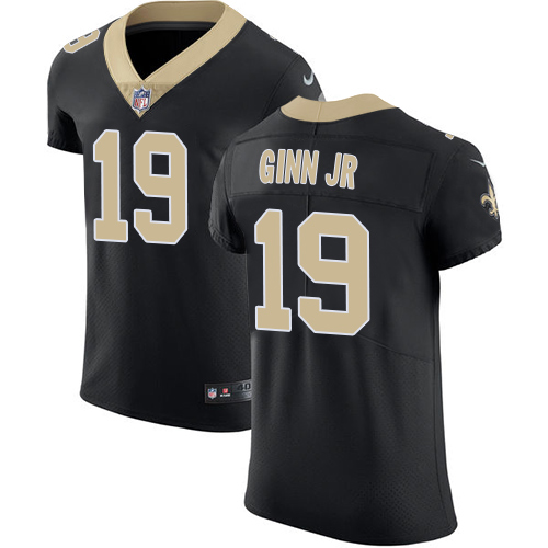 Nike Saints #19 Ted Ginn Jr Black Team Color Men's Stitched NFL Vapor Untouchable Elite Jersey Nike Saints #19 Ted Ginn Jr Black Team Color Men's Stitched NFL Vapor Untouchable Elite Jersey