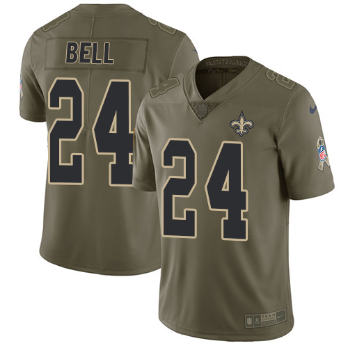 Nike Saints #24 Vonn Bell Olive Men's Stitched NFL Limited 2017 Salute To Service Jersey Nike Saints #24 Vonn Bell Olive Men's Stitched NFL Limited 2017 Salute To Service Jersey