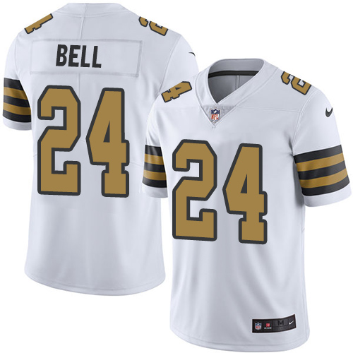 Nike Saints #24 Vonn Bell White Men's Stitched NFL Limited Rush Jersey Nike Saints #24 Vonn Bell White Men's Stitched NFL Limited Rush Jersey