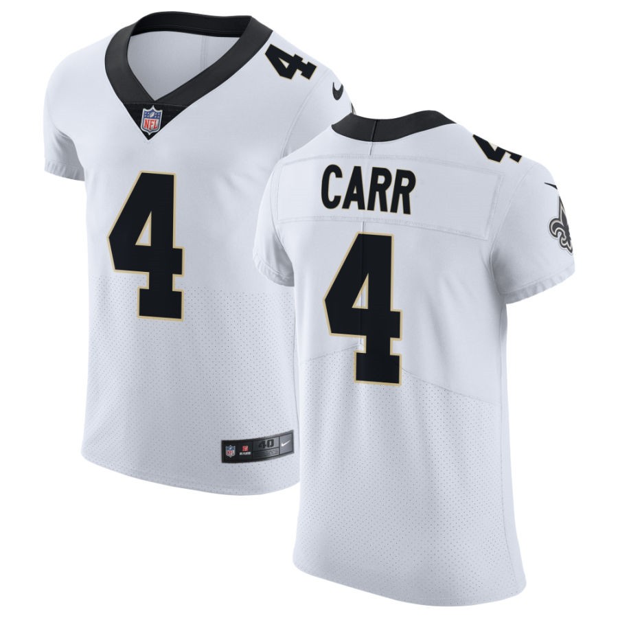 Nike Saints #4 Derek Carr White Men's Stitched NFL Vapor Untouchable Elite Jersey Nike Saints #4 Derek Carr White Men's Stitched NFL Vapor Untouchable Elite Jersey