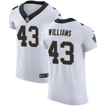 Nike Saints #43 Marcus Williams White Men's Stitched NFL Vapor Untouchable Elite Jersey Nike Saints #43 Marcus Williams White Men's Stitched NFL Vapor Untouchable Elite Jersey