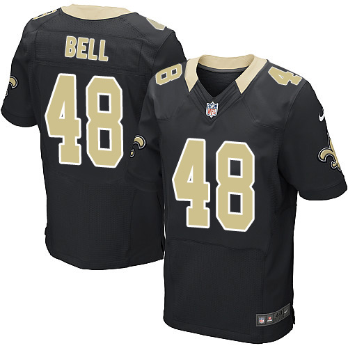 Nike Saints #48 Vonn Bell Black Team Color Men's Stitched NFL Elite Jersey