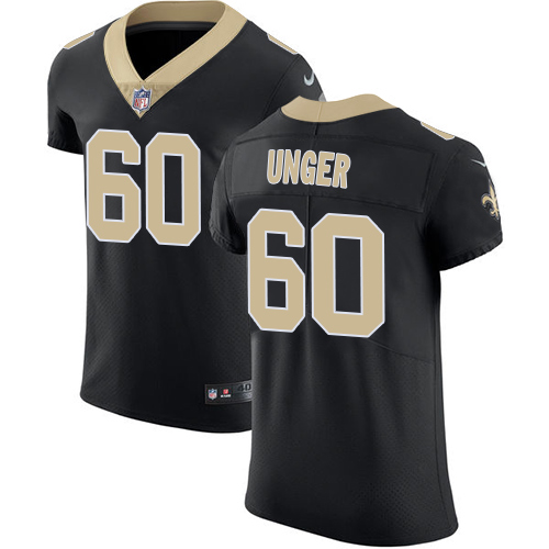 Nike Saints #60 Max Unger Black Team Color Men's Stitched NFL Vapor Untouchable Elite Jersey Nike Saints #60 Max Unger Black Team Color Men's Stitched NFL Vapor Untouchable Elite Jersey
