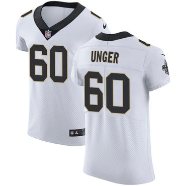 Nike Saints #60 Max Unger White Men's Stitched NFL Vapor Untouchable Elite Jersey Nike Saints #60 Max Unger White Men's Stitched NFL Vapor Untouchable Elite Jersey