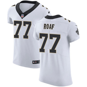 Nike Saints #77 Willie Roaf White Men's Stitched NFL Vapor Untouchable Elite Jersey Nike Saints #77 Willie Roaf White Men's Stitched NFL Vapor Untouchable Elite Jersey