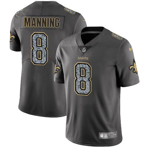 Nike Saints #8 Archie Manning Gray Static Men's Stitched NFL Vapor Untouchable Limited Jersey Nike Saints #8 Archie Manning Gray Static Men's Stitched NFL Vapor Untouchable Limited Jersey