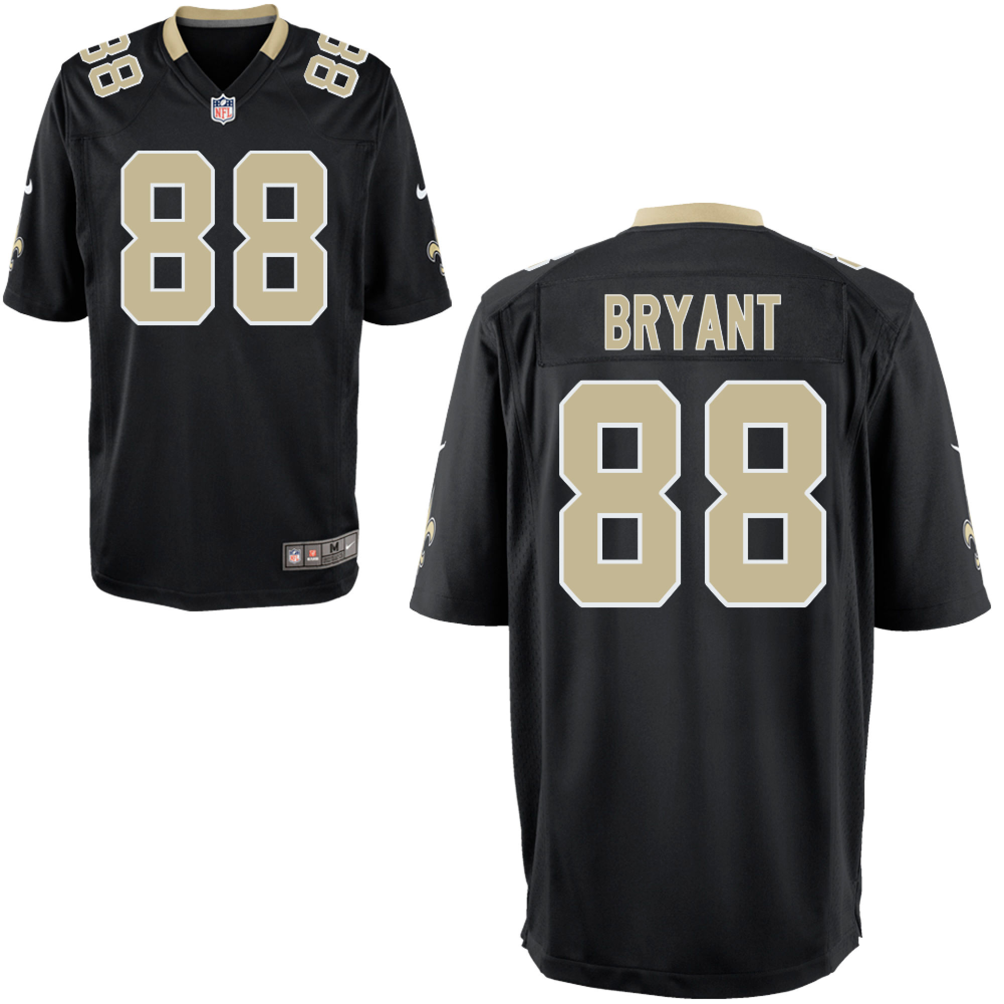 Nike Saints #88 Dez Bryant Black Team Color Men's Stitched NFL Vapor Untouchable Limited Jersey