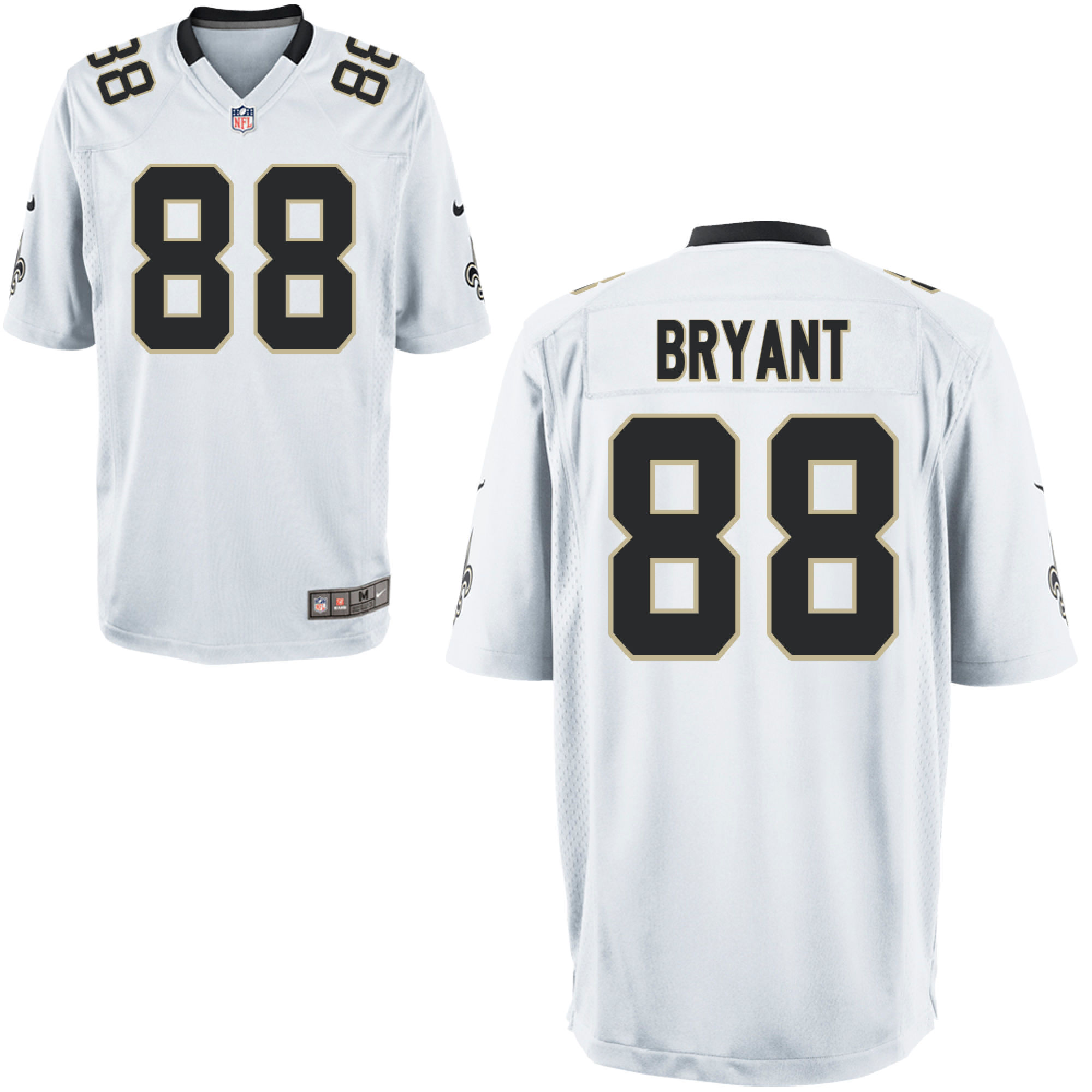 Nike Saints #88 Dez Bryant White Color Men's Stitched NFL Vapor Untouchable Limited Jersey