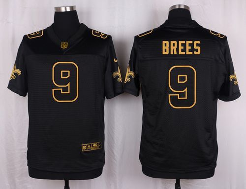 Nike Saints #9 Drew Brees Black Men's Stitched NFL Elite Pro Line Gold Collection Jersey Nike Saints #9 Drew Brees Black Men's Stitched NFL Elite Pro Line Gold Collection Jersey