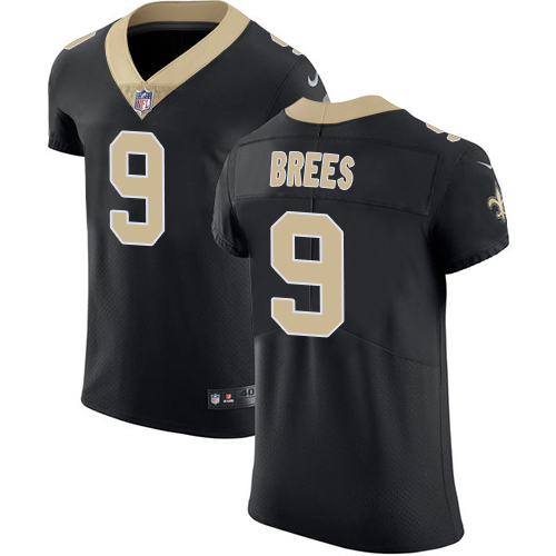Nike Saints #9 Drew Brees Black Team Color Men's Stitched NFL Vapor Untouchable Elite Jersey Nike Saints #9 Drew Brees Black Team Color Men's Stitched NFL Vapor Untouchable Elite Jersey