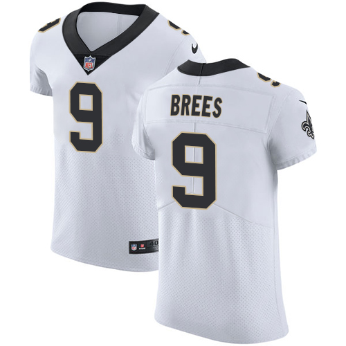 Nike Saints #9 Drew Brees White Men's Stitched NFL Vapor Untouchable Elite Jersey Nike Saints #9 Drew Brees White Men's Stitched NFL Vapor Untouchable Elite Jersey
