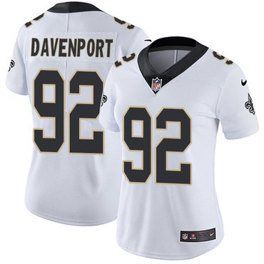 Nike Saints #92 Marcus Davenport White Women's Stitched NFL Vapor Untouchable Limited Jersey Nike Saints #92 Marcus Davenport White Women's Stitched NFL Vapor Untouchable Limited Jersey