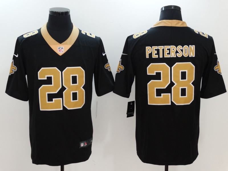 Nike Saints 28 Adrian Peterson Black Vapor Untouchable Player Limited Jersey