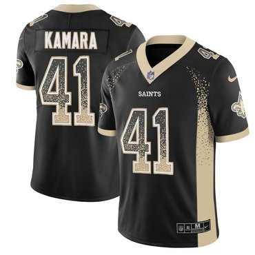 Nike Saints 41 Alvin Kamara Black Drift Fashion Limited Jersey Nike Saints 41 Alvin Kamara Black Drift Fashion Limited Jersey