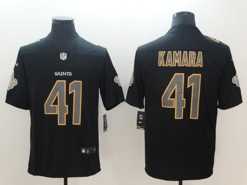 Nike Saints 41 Alvin Kamara Black Vapor Impact Limited Jersey Nike Saints 41 Alvin Kamara Black Vapor Impact Limited Jersey