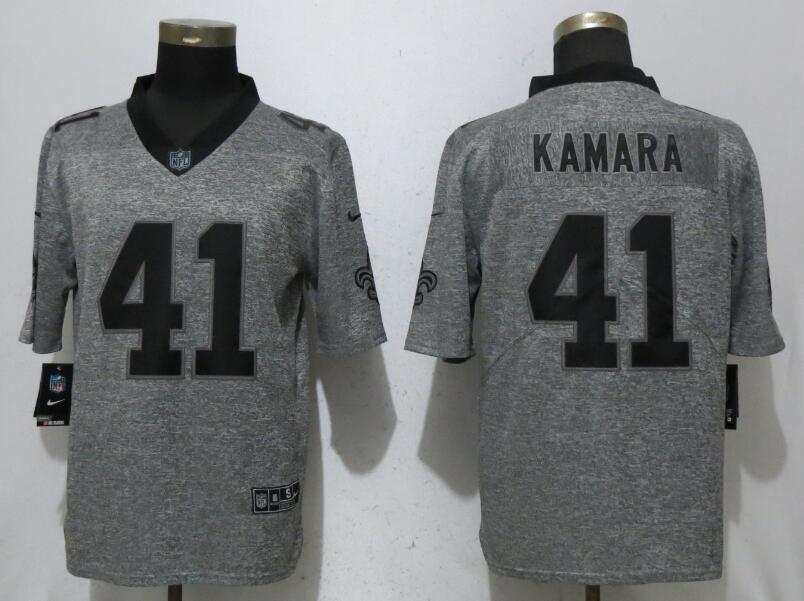 Nike Saints 41 Alvin Kamara Gray Gridiron Gray Vapor Untouchable Limited Jersey Nike Saints 41 Alvin Kamara Gray Gridiron Gray Vapor Untouchable Limited Jersey