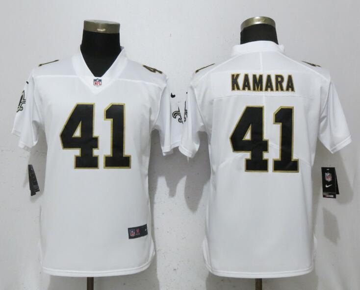 Nike Saints 41 Alvin Kamara White Women Vapor Untouchable Limited Jersey Nike Saints 41 Alvin Kamara White Women Vapor Untouchable Limited Jersey