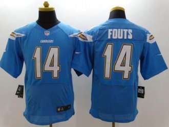 Nike San Diego Chargers #14 Dan Fouts Electric Blue Alternate NFL New Elite Jersey