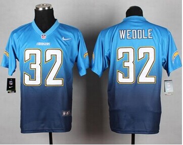 Nike San Diego Chargers #32 Eric Weddle Navy Blue-Electric Blue NFL Elite Fadeaway Fashion Jersey Nike San Diego Chargers #32 Eric Weddle Navy Blue-Electric Blue NFL Elite Fadeaway Fashion Jersey