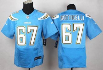 Nike San Diego Chargers #67 Cameron Botticelli Electric Blue Alternate Men's Stitched NFL New Elite Jersey