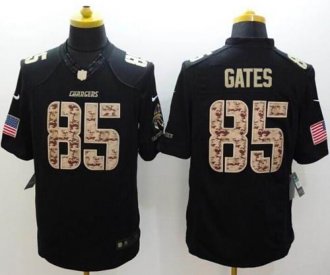 Nike San Diego Chargers #85 Antonio Gates Black NFL Limited Salute to Service jersey Nike San Diego Chargers #85 Antonio Gates Black NFL Limited Salute to Service jersey