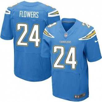 Nike San Diego Chrgers #24 Brandon Flowers Electric Blue Alternate Men's Stitched NFL New Elite Jersey