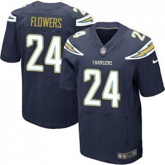 Nike San Diego Chrgers #24 Brandon Flowers Navy Blue Team Color Men's Stitched NFL New Elite Jersey