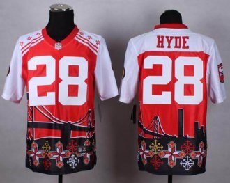 Nike San Francisco 49ers #28 Carlos Hyde Red NFL Elite Noble Fashion Jersey Nike San Francisco 49ers #28 Carlos Hyde Red NFL Elite Noble Fashion Jersey