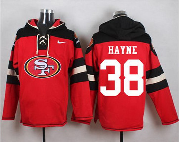 Nike San Francisco 49ers #38 Jarryd Hayne Red Player Pullover NFL Hoodie Nike San Francisco 49ers #38 Jarryd Hayne Red Player Pullover NFL Hoodie
