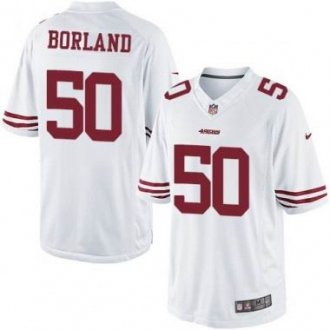 Nike San Francisco 49ers #50 Chris Borland White NFL Limited Jersey Nike San Francisco 49ers #50 Chris Borland White NFL Limited Jersey